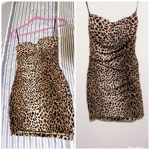 Leopard women mini dress